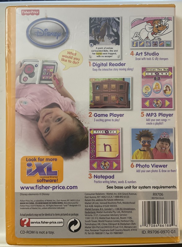 Fisher Price iXL Learning System ~ Disney Princess ~ Nickelodeon Ages 3-7 (BN) gallery