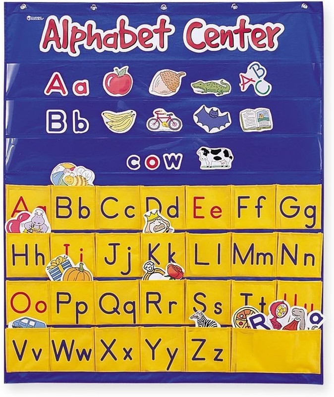 Alphabet Center Pocket Chart - Alphabet Learning Pocket Chart for Classroom, Let gallery