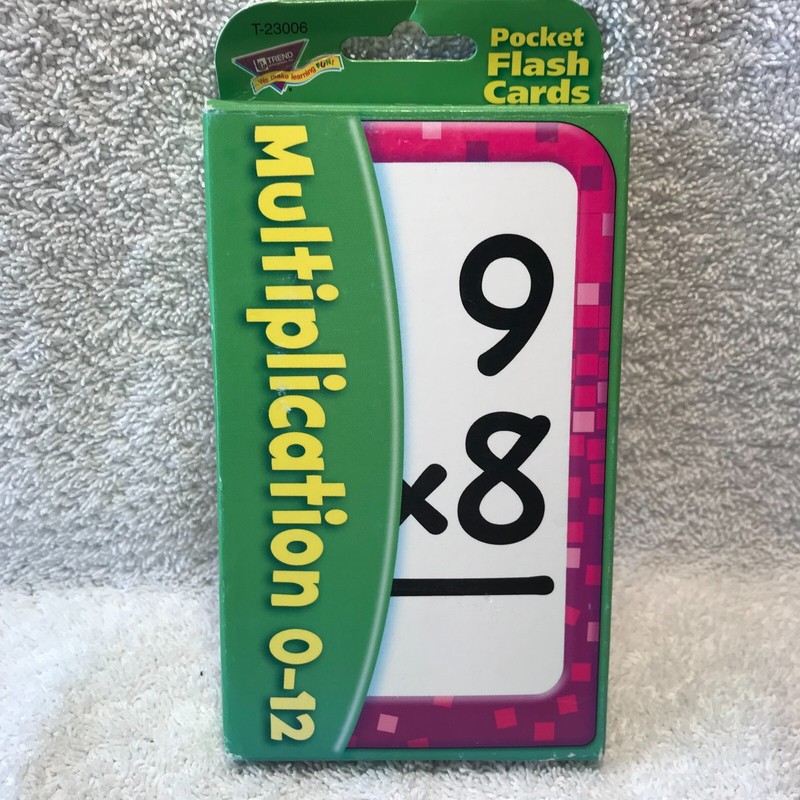 TREND Multiplication 0-12 Flash Cards Age 6+ Self-Checking Design*Skill Build