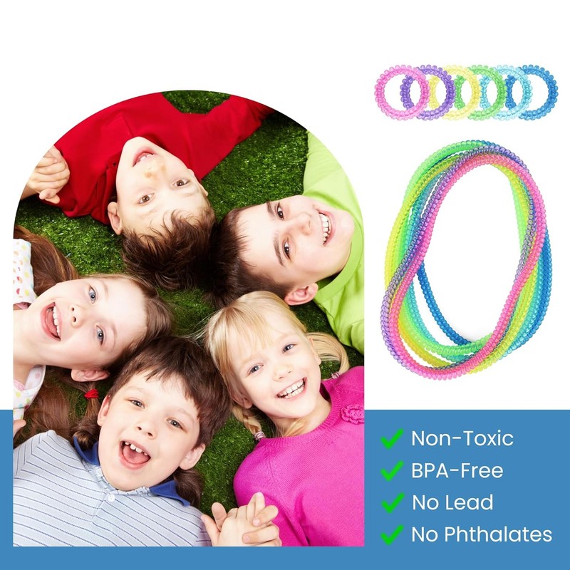 Sensory Fidget Necklace for Boys and Girls, 12 Pack Stretch Coil Necklaces for K gallery