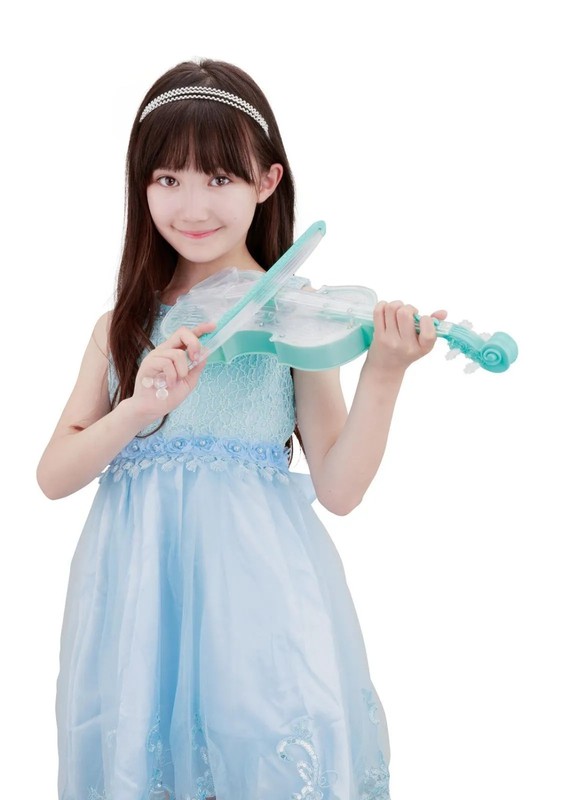 Dream Lesson Bandai Light & Orchestra Violin Blue Electronic Toy Instrument gallery