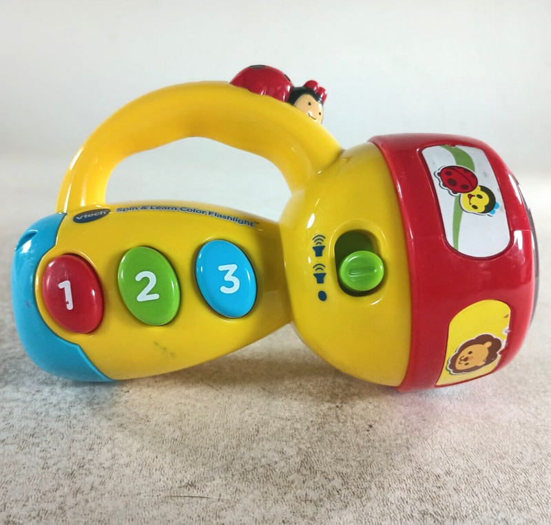 VTECH Spin & Learn 6” Color Flashlight with Sounds and Lights