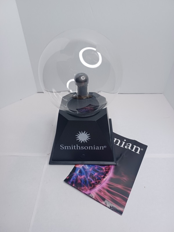 Smithsonian Plasma Ball Light ON or Respond To Sound Open Box 6AA Batteries req. gallery