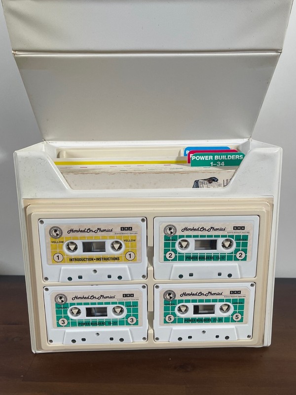 Hooked on Phonics Reading Power SRA Cassettes Booklet Key Set 1992 Vintage gallery