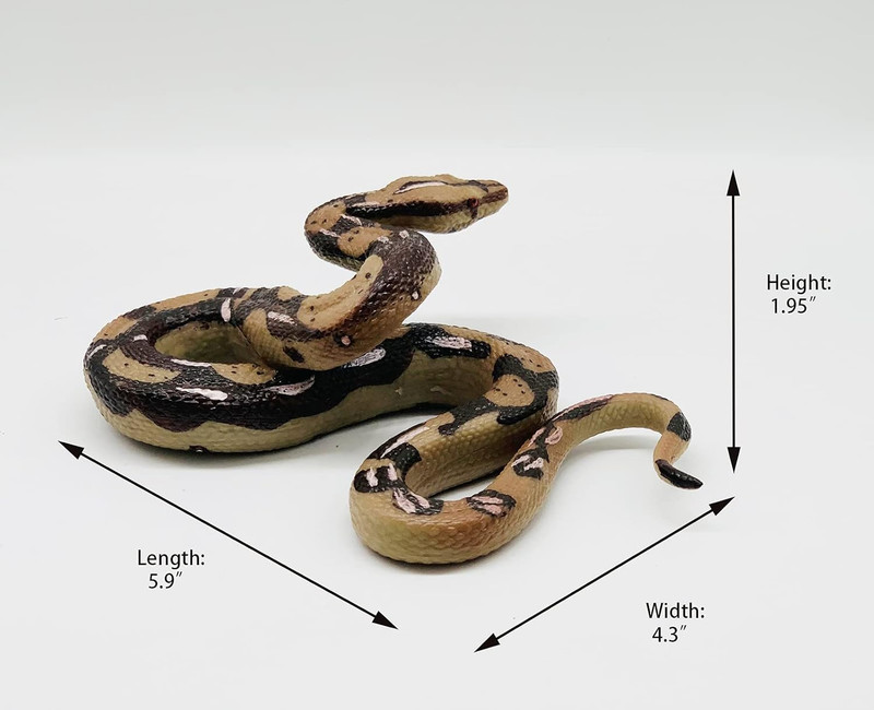 Snake Toys Scary Prank Boa Constrictor Python Animal Figures Gag Gifts Halloween gallery
