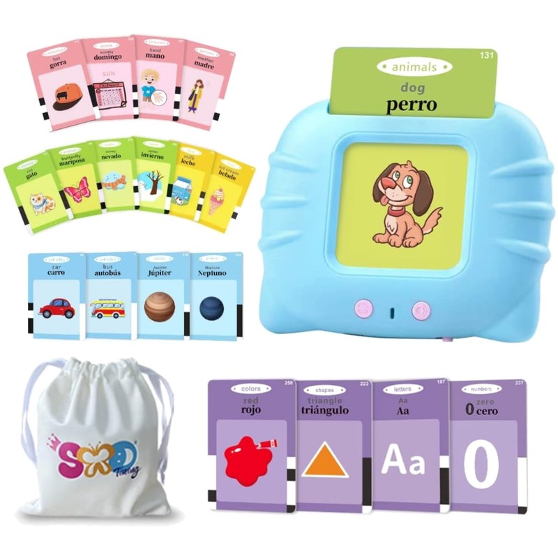 Educational Toy for Kids 2+ – Bilingual Flashcards