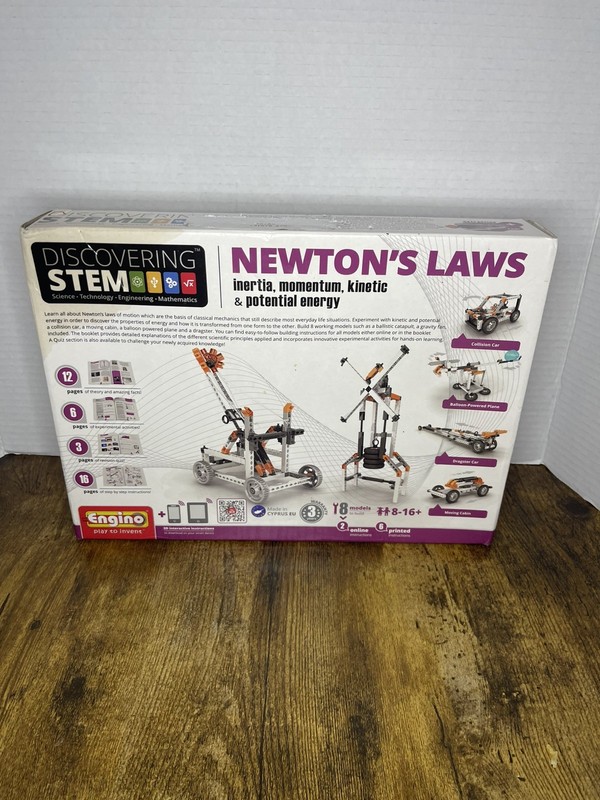 STEM07 Engino Newton’s Laws Inertia, Momentum, Kinetic, & Potential Energy – NEW