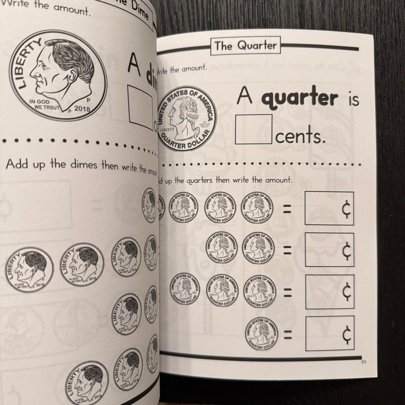 Kindergarten Math Workbook Ages 5–7 Modern Kid Press Addition Money Time NEW gallery