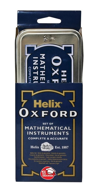 Helix Oxford Maths Set with Storage Tin Tin, ORIGINAL gallery