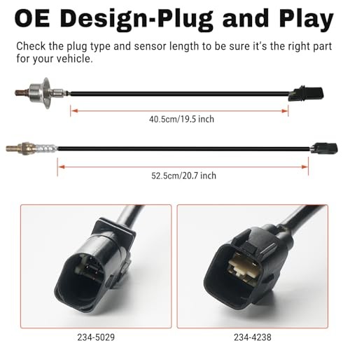 2 PCS Oxygen Sensor Upstream Downstream O2 Sensor Compatible with 2.0L 2.4L