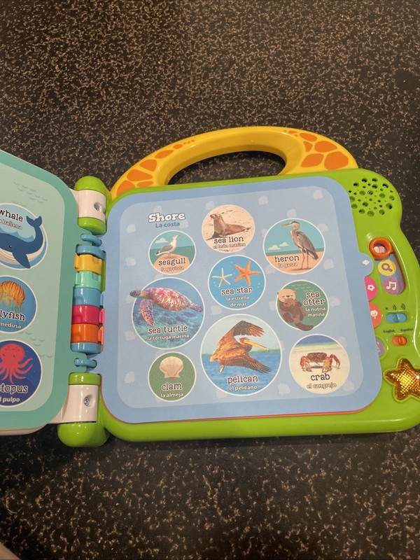 2 LeapFrog Learning 100 Words 100 Animals Books Educational English Spanish gallery
