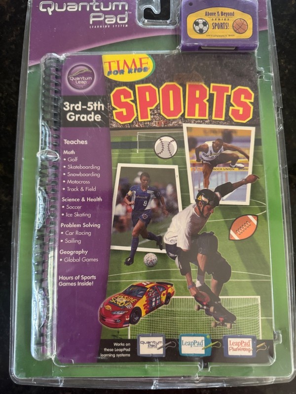 2003 Quantum Pad -LeapPad Plus Writing -SPORTS EDITION -3RD-5TH GRADE- NEW