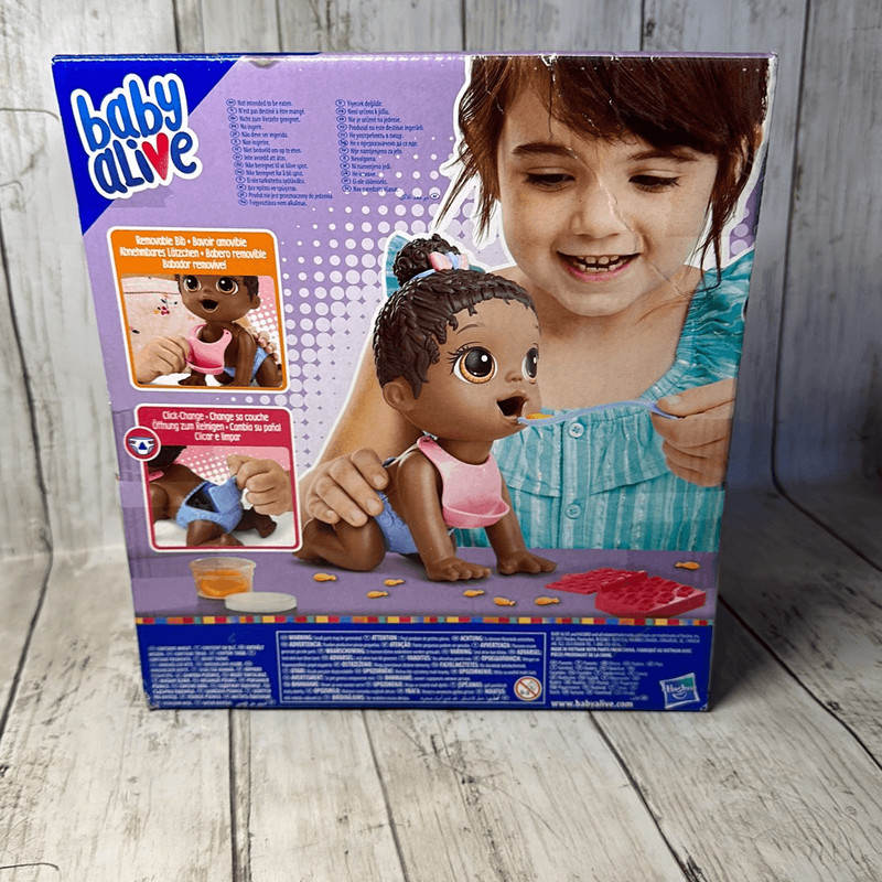 Baby Alive Lil Snacks Doll Black Hair New Toy Action HASBRO gallery