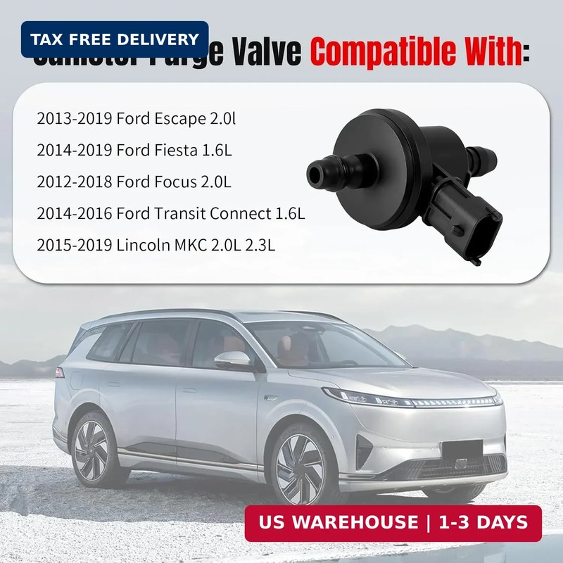 EVAP Vapor Canister Purge Valve Compatible with 2013-2019 Ford Escape Focus 2.0L gallery
