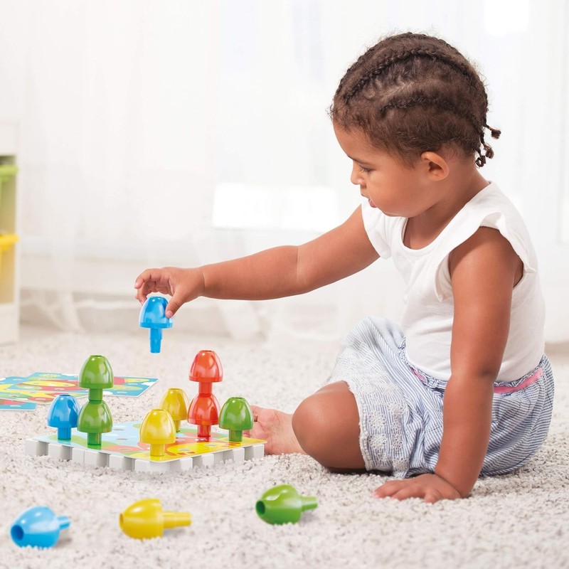 Quercetti 2270 Quercetti-2270 Jumbo Peggy-Early Learning Button Art Game Constru gallery