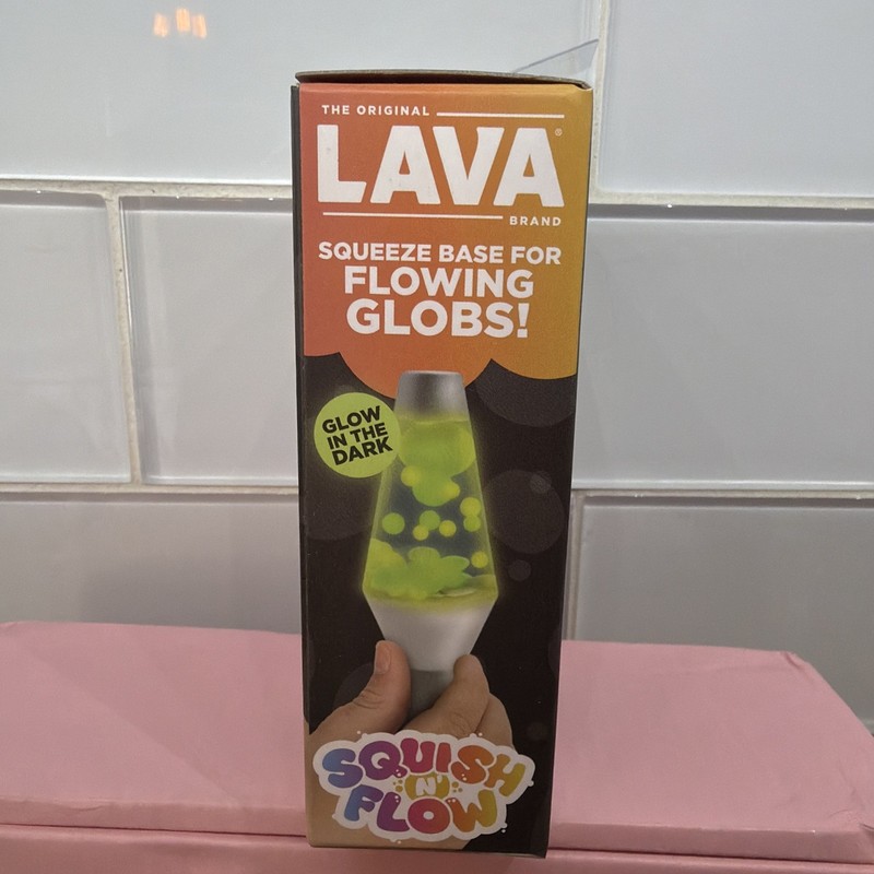 Schylling Lava Squish N Flow Squishy NeeDoh Glow In The Dark Lava Lamp NEW gallery