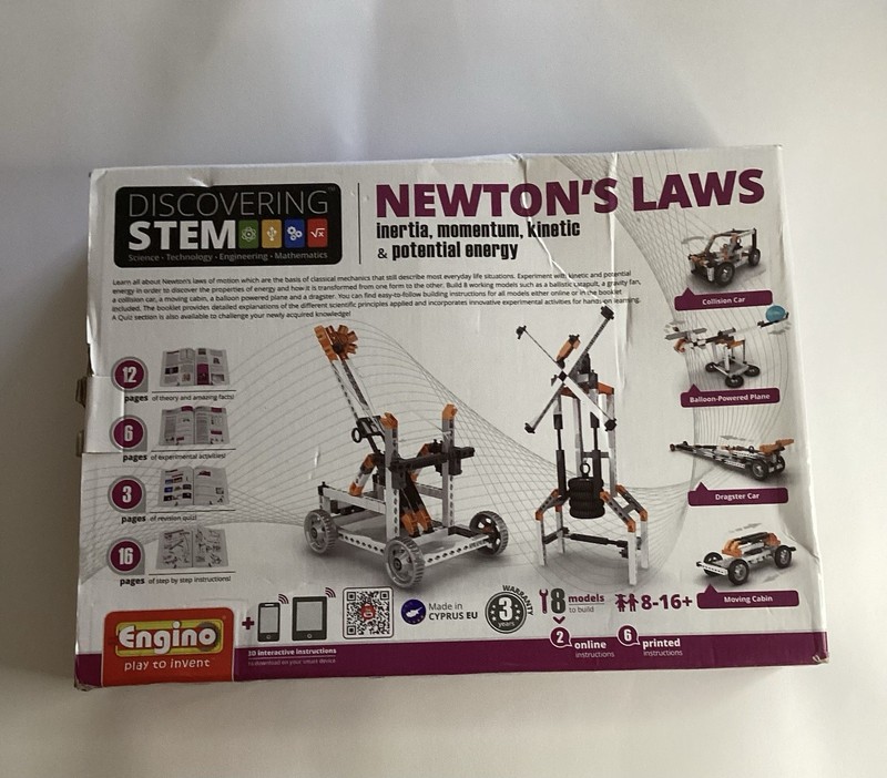 Engino Discovering STEM: Newton’s Laws of Inertia, Kinetic Potential Energy New