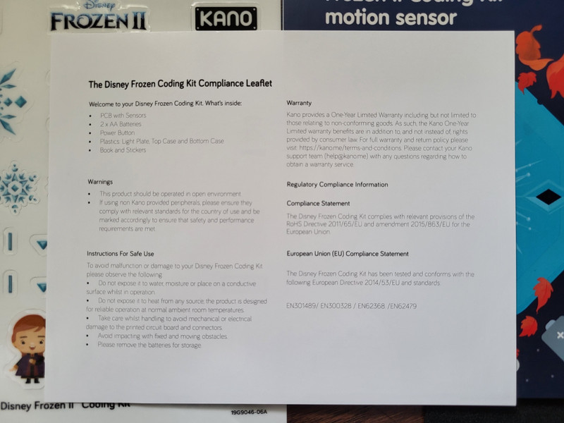 Kano Education Make a Computer Kit Disney Frozen II Coding PCB Kit Tested Works gallery