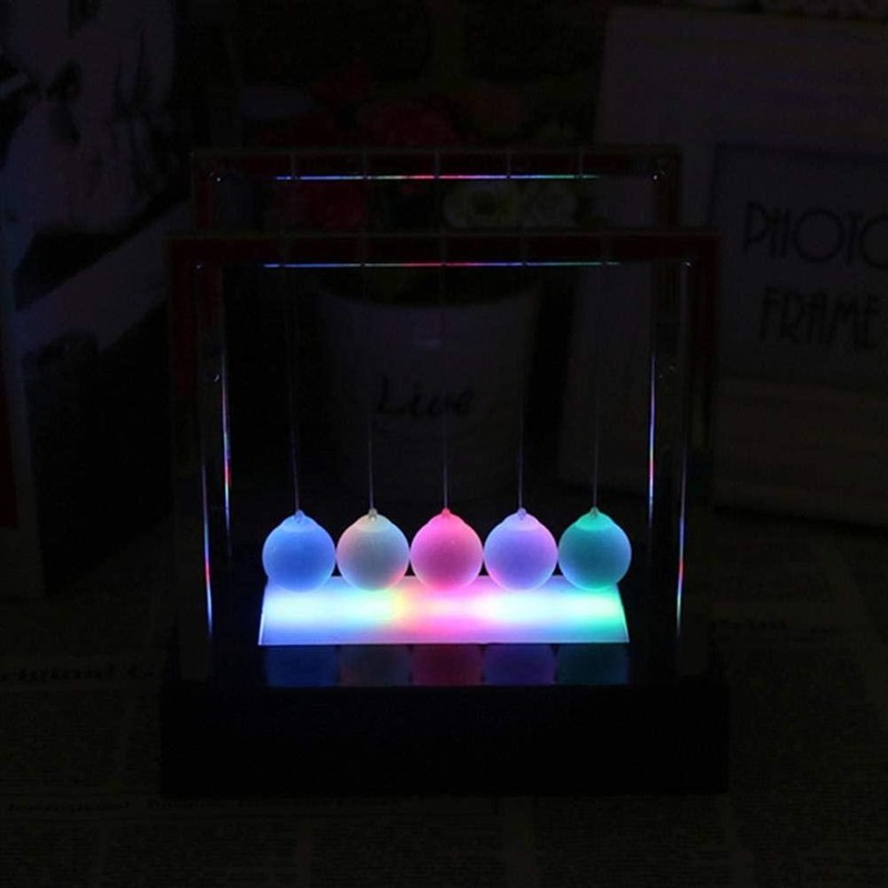 Newtons Cradle Balls Swinging Magnetic Science Physics Desk Toy For Home Office gallery