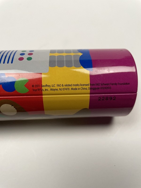 FAO Schwarz Kaleidoscope Metal Plastic Beads Child's Toy gallery