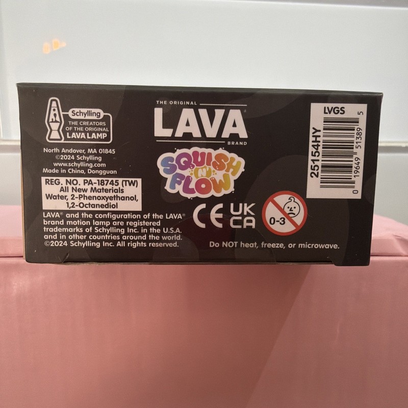 Schylling Lava Squish N Flow Squishy NeeDoh Glow In The Dark Lava Lamp NEW gallery