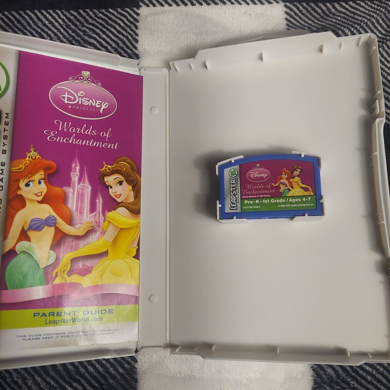 Leap Frog Leapster Disney Princess Worlds of Enchantment Pre-K-1st Grade Age 4-7 gallery