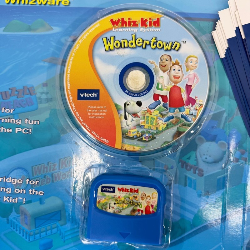 VTech Whiz Kid Learning System Wondertown Whizware CD Cartridge gallery