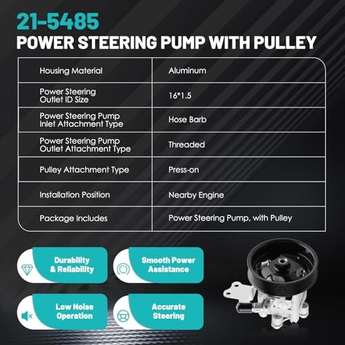 21-5485 Power Steering Pump Fit for Nissan Altima 2007-2012, Maxima 2009-2014, gallery