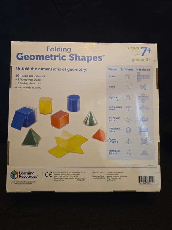 New And Sealed Folding Geometric Shapes Learning Resources 16 Piece gallery