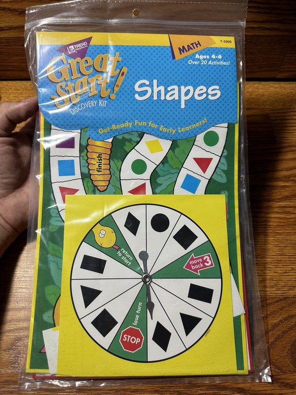 Kids Great Start Discovery Kit Shapes Early Learners Ages 4-6 Over 20 Activities