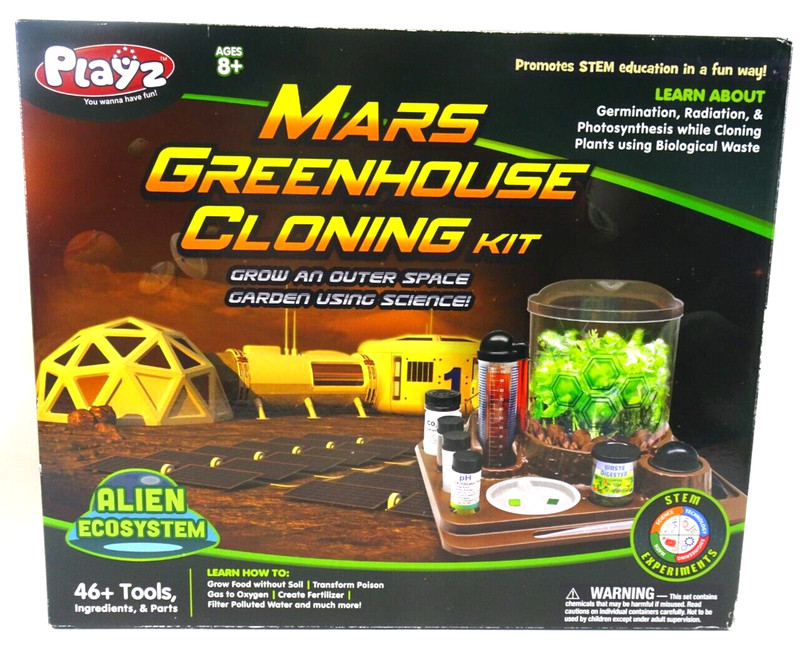 Playz Mars Greenhouse Cloning Kids Science Kit Grow an Outer Space Indoor Garden