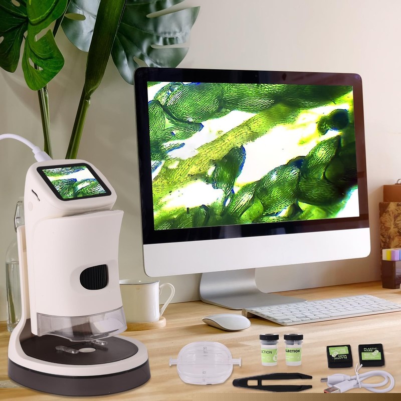 Microscope for Kids,1000x Handheld Microscope,2" HD Screen, Portable Educatio... gallery