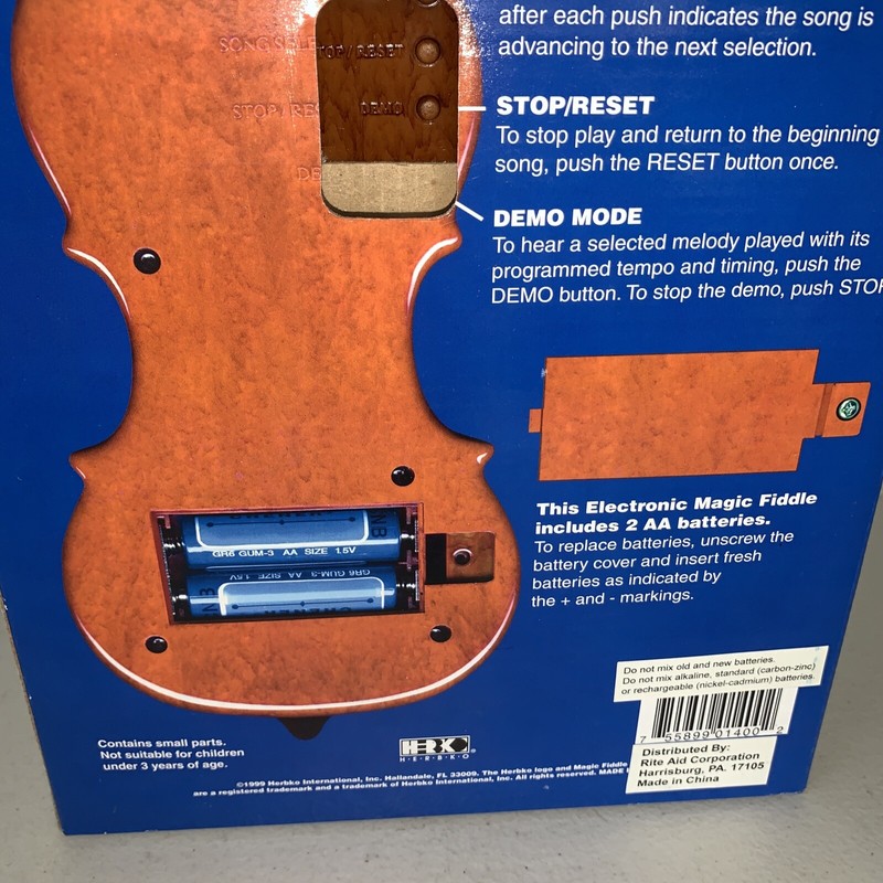 Vintage 1999 Electronic Magic Fiddle by Herbko Brand In Box Untested NRFB gallery