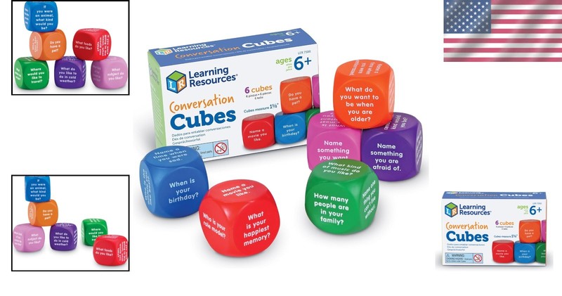 Sensory Learning Conversation Cubes - Perfect for Classrooms & Therapy Sessions gallery
