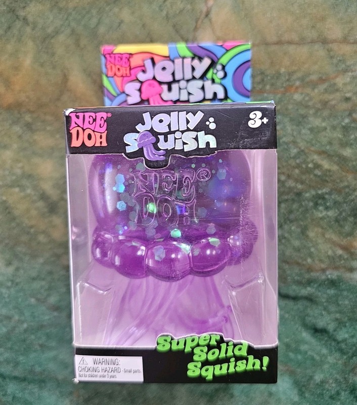 Authentic NeeDoh 💜 PURPLE Jelly Squish Jellyfish Fidget Sensory Toy – US Seller