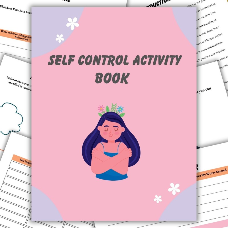 Printable Self Control Activity Book for Kids & Teens | Emotional Regulation