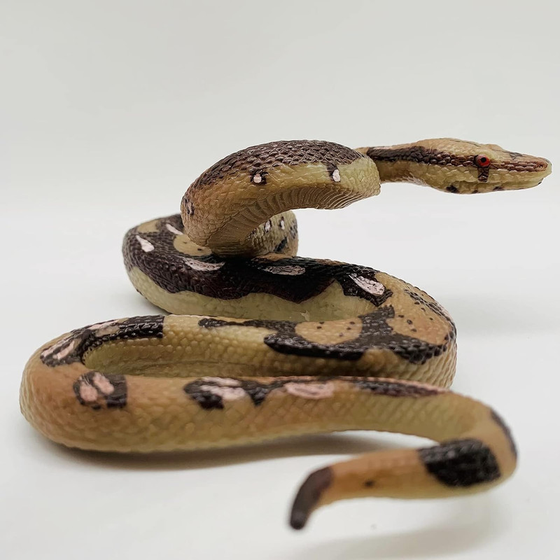 Snake Toys Scary Prank Boa Constrictor Python Animal Figures Gag Gifts Halloween gallery