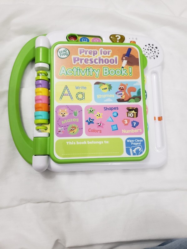 LeapFrog Prep for Preschool Activity Book Used Tested Works No Marker, Clean
