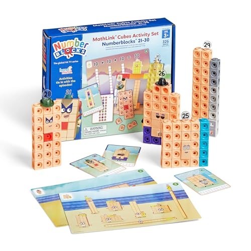 MathLink Cubes Activity Set 21-30, 20 Preschool Learning Activities, Counting Bl gallery