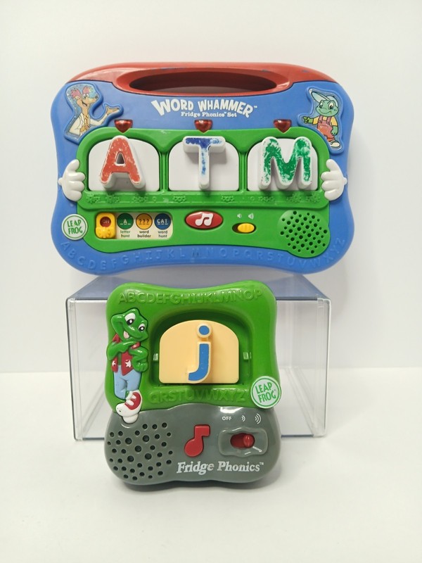 LeapFrog 2004 Word Whammer and LeapFrog 2002 Fridge Phonics Magnetic 4 Letters