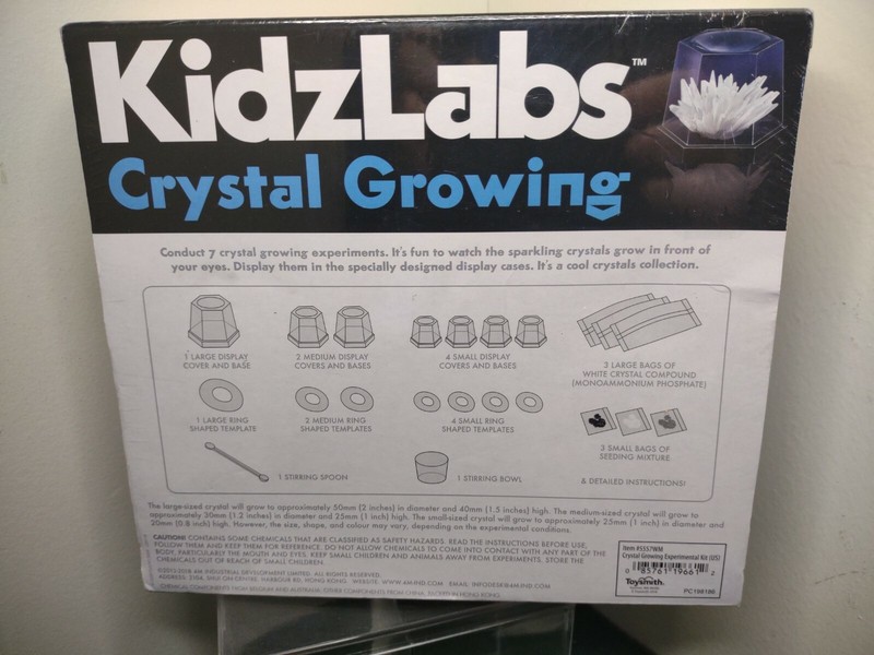 KidzLabs 4M Crystal Growing Science Kit Ages 10+ growing experiments Sealed NIP gallery