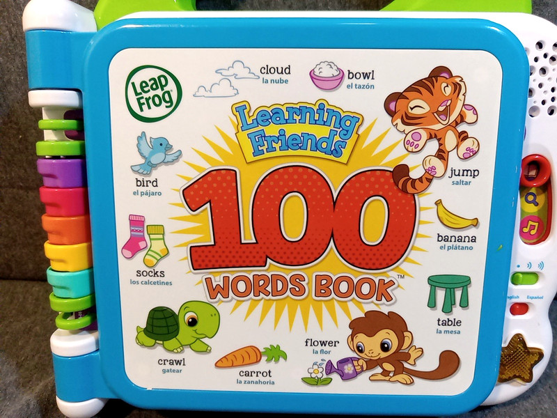 Leapfrog Learning Friends 100 Words Book Toddler Multi Spanish English Songs gallery