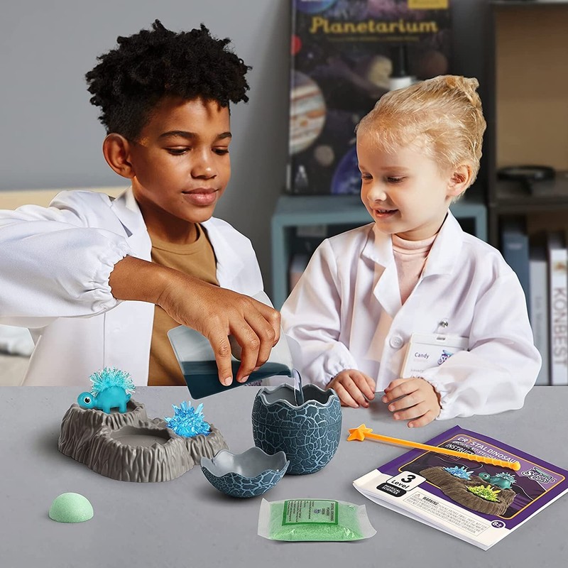 Science Can Crystal Dinosaur Growing Kit Stegosaur Great STEM Activities 8-12 yr gallery
