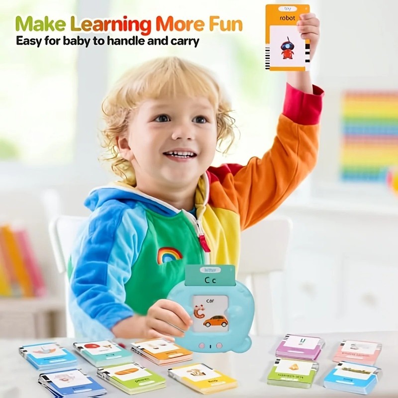 Kids Learning Machine Talking Flash Cards Electronic Audio Book English Words To gallery
