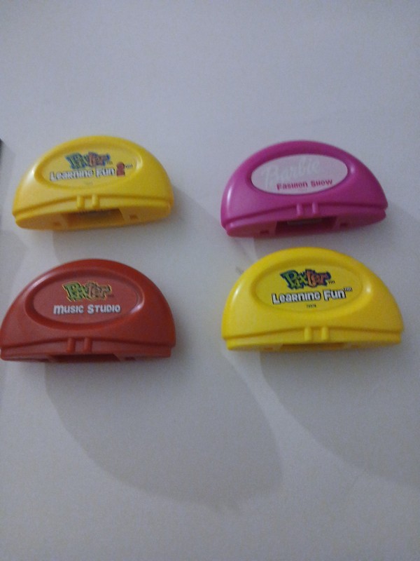 Pixter Color 4 Game Cartridge Lot Barbie Color Fashion Show Music Studio