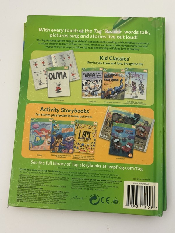 Lot of 3 LeapFrog Tag Books - Pixar Pals Puzzle Time, Pirates!, Kung Fu Panda gallery