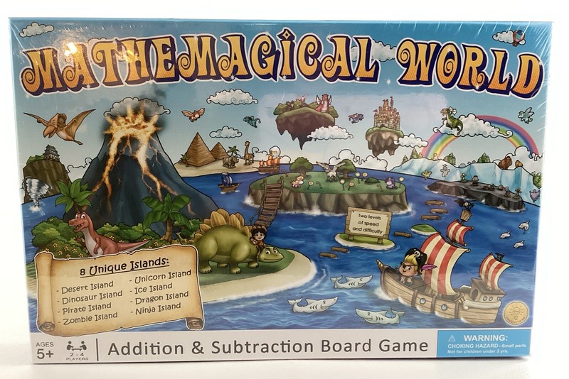 Mathemagical World Addition Subtraction Board Game Learning 2020 Sealed