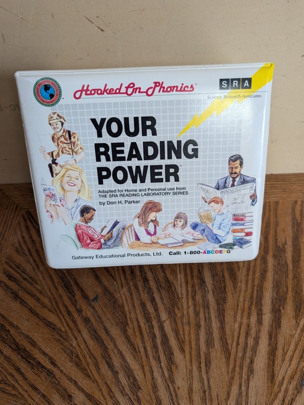 Vintage 1992 Hooked on Phonics Your Reading Power Cassette Tape Booklets SRA Set