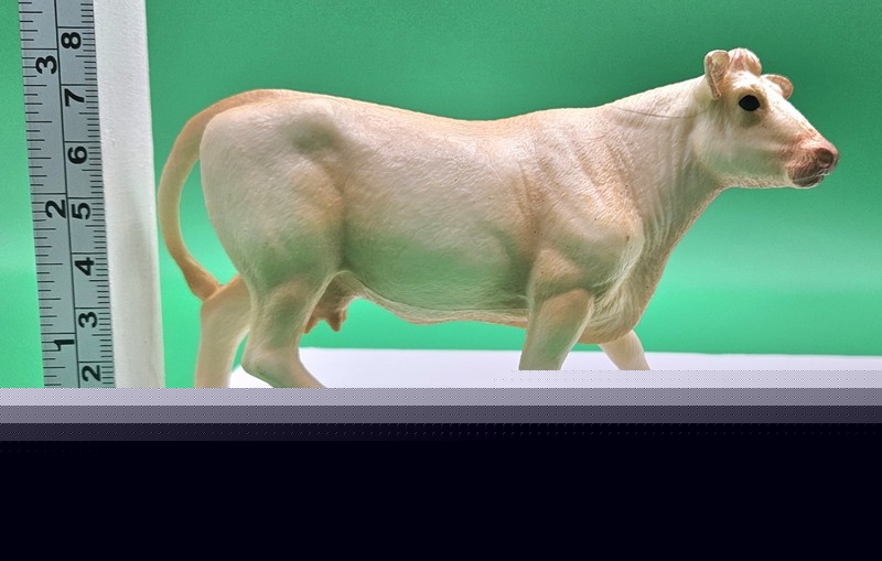 Charolais Cow Figure Toy Gift Child White Plastic Figura Vaca Juguete Niño 63 gallery