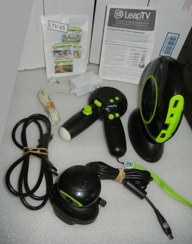Leap Frog Leap TV Educational Video Game System + 4 Games – GUC